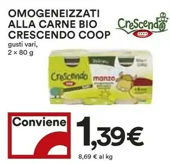 Coop Coop Omogeneizzati Alla Carne Bio offerta