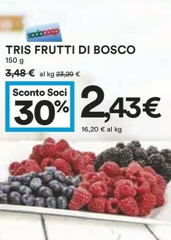 Coop Tris Frutti Di Bosco offerta