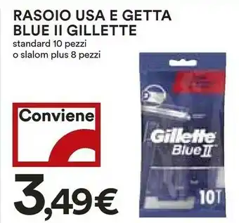 Coop Gillette Blue 2 Rasoio Da Uomo Blu offerta