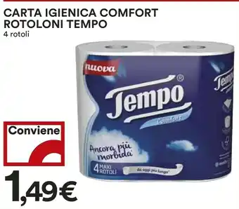Coop Tempo Carta Igienica Comfort Rotoloni offerta