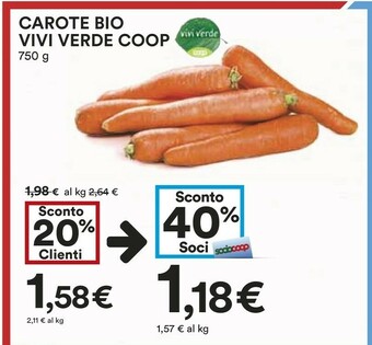 Coop Carote offerta