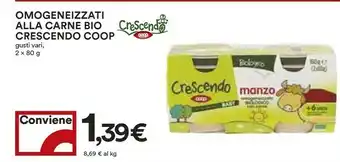 Coop Omogeneizzati Alla Carne Bio offerta