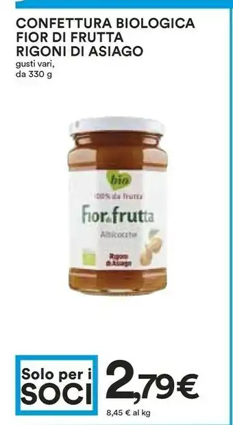Coop Rigoni Di Asiago Confettura Biologica Fior Di Frutta offerta