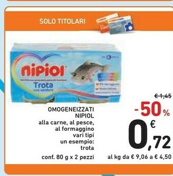 Conad Nipiol Omogeneizzati offerta