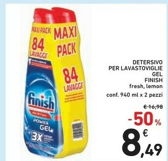 Conad Finish Detersivo lavastoviglie offerta