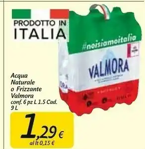 Carrefour Market Valmora Acqua offerta