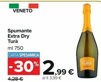Carrefour Market Turà Spumante Extra Dry offerta