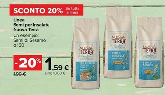 Carrefour Market Nuova terra I Semi Di Sesamo 150 G(ml) offerta
