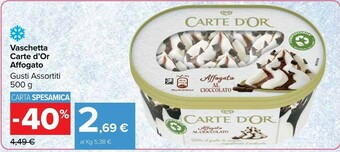 Carrefour Market Carte d'or Affogato Profiteroles Al Cioccolato 500 G(ml) offerta