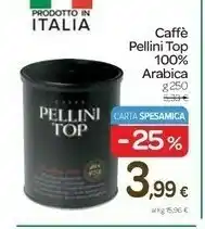 Carrefour Pellini Caffè Top 100% Arabica offerta