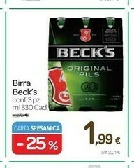 Carrefour Becks Birra offerta