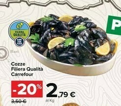 Carrefour Carrefour Cozze Filiera Qualità offerta