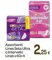 Carrefour Lines Lines Assorbenti Seta Ultra O Intervallo offerta