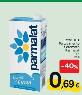 Carrefour Parmalat Bontà E Linea Latte Parzialmente Scremato 1000 G(ml) offerta