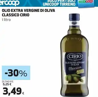 Ipercoop Olio extra vergine di oliva classico cirio 1 l offerta