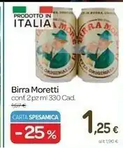 Carrefour Express Moretti Birra - Birra 330 G(ml) offerta