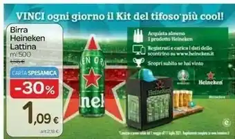 Heineken 40478 Lager 500ml Lattina 5% Birra