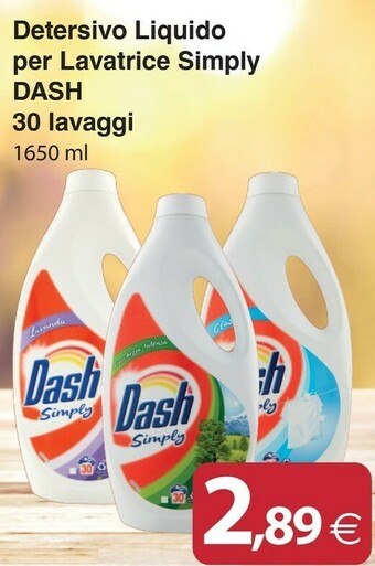 Docks Cash&Carry Dash Detersivo lavatrice offerta