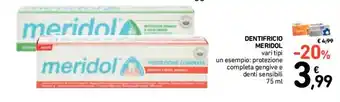 Conad Meridol Dentifricio Vari Tipi Un Esempio: Protezione Completa Ge Ngive E Denti Sensibili 75 ml offerta