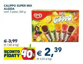 Esselunga Algida Max Calippo Super Mix 525 G(ml) offerta