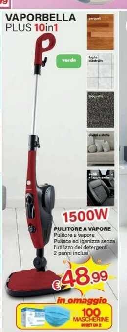 Satur Pulitori a vapore offerta