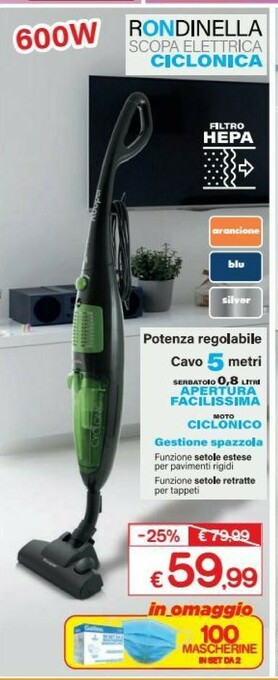 Satur Scopa elettrica offerta