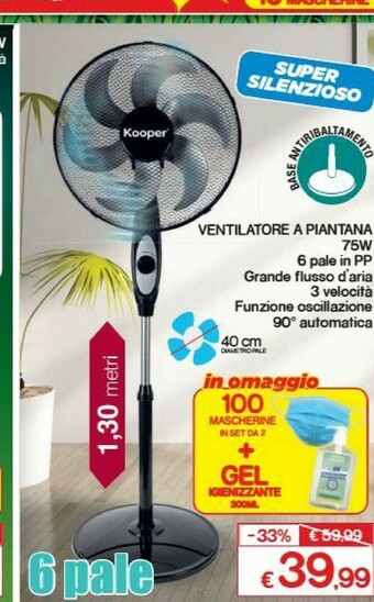 Satur Kooper Ventilatore offerta