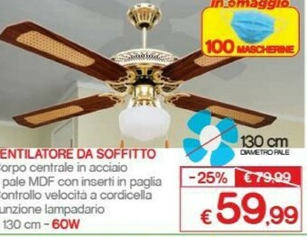 Satur Ventilatore offerta
