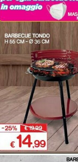Satur Barbecue a carbonella offerta