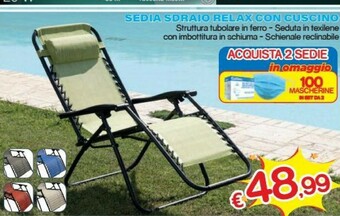 Satur Sedie pieghevoli offerta