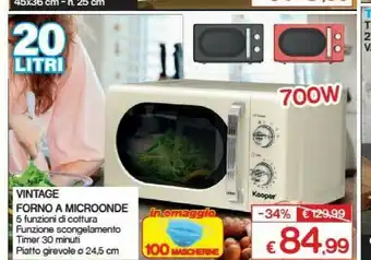 Satur Kooper Microonde offerta