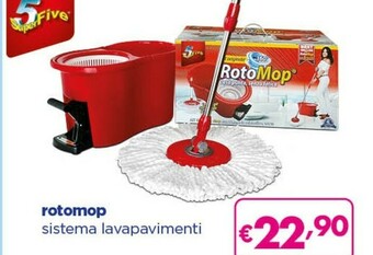 Acqua & Sapone Superfive Rotomop Sistema Lavapavimenti offerta