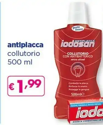 Acqua & Sapone Iodòsan Antiplacca Collutorio Con Antibatterico offerta