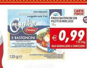 Supermercati Agorà Findus Bastoncini offerta