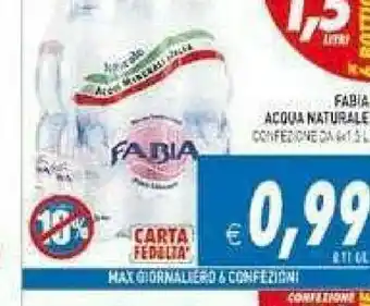 Supermercati Agorà Fabia Acqua offerta