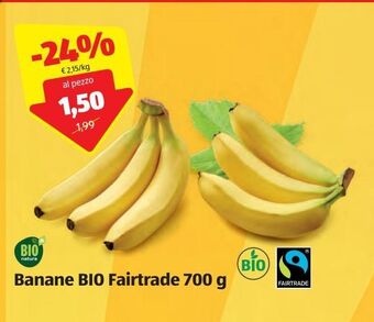 ALDI Banane bio fairtrade 700 g offerta