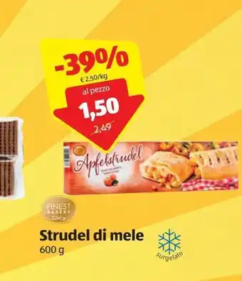 ALDI Strudel mela finest bakery offerta