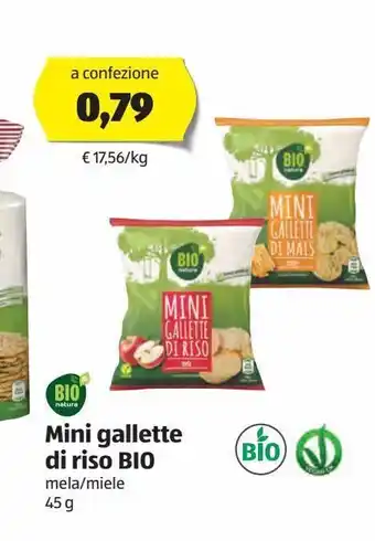 Gallette di riso bio 45 g bio natura