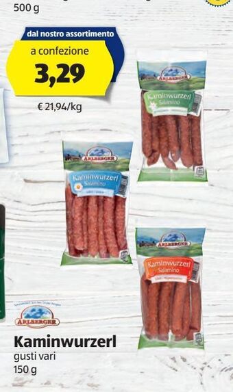 ALDI Kaminwurzerl 150 g offerta
