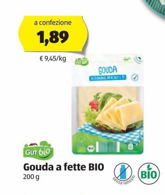 ALDI Gouda a fette bio 200 g offerta