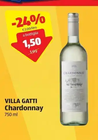 ALDI Villa gatti chardonay 750 ml offerta