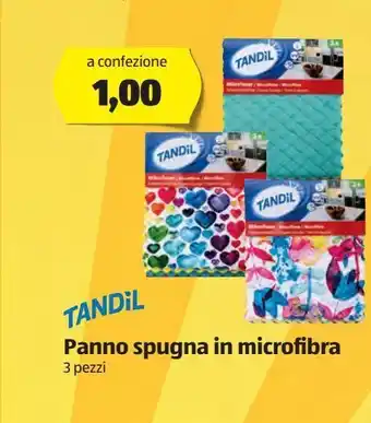 ALDI Panno spugna in microfibra 3 pezzi tandil offerta