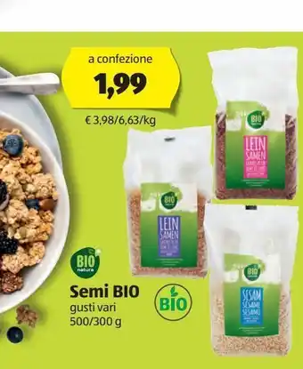 ALDI Semi bio bio natura offerta