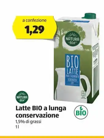 ALDI Natura felice latte bio a lunga conservazione 1 l offerta