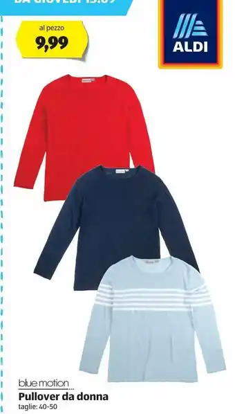 ALDI Pullover da donna blue motion offerta