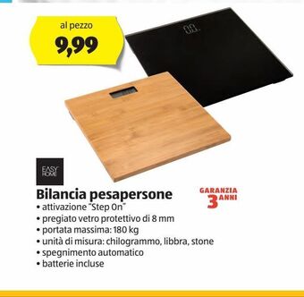 ALDI Bilancia pesapersone easy home offerta