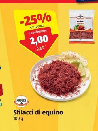 Il podere sfilacci di equino 100 g