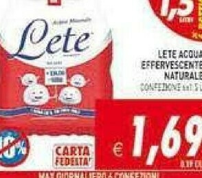 Supermercati Agorà Lete Acqua offerta