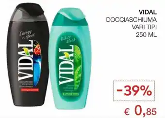 Coop Vidal Docciaschiuma vari tipi 250 ml offerta