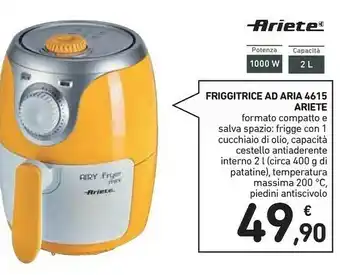 Conad Ariete Friggitrice offerta